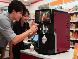Máquina de helados totalmente automática mejor calificada para la venta: rentable para las empresas globales